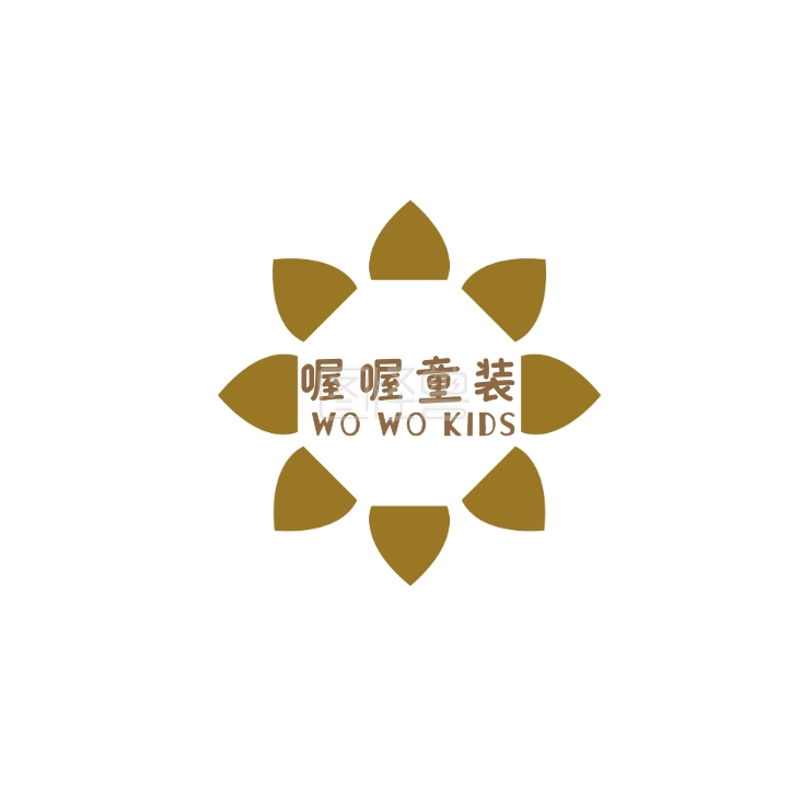 喔喔童装童装店铺logo