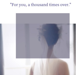 简约少女雕塑下拉显示文字朋友圈封面