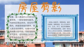 房屋手抄报小报海报