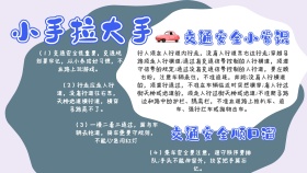 小手拉大手手抄报