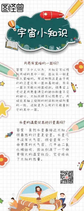 宇宙小知识营销长图