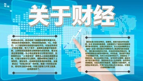 黑色关于财经手抄报