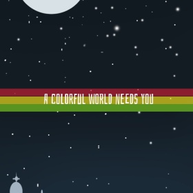 多彩的世界需要你手机微博封面模板