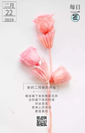 蓝色卡通动漫小猫减肥健身日签