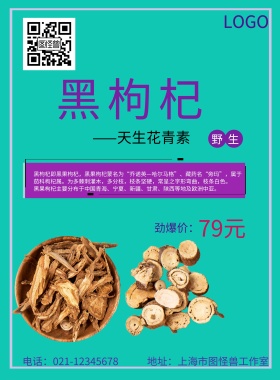 黑枸杞宣传海报