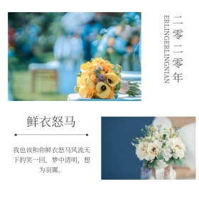 文艺复古风简约心情少女公众号配图