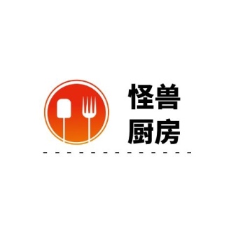 简约红色店招美食共享厨房餐饮logo设计