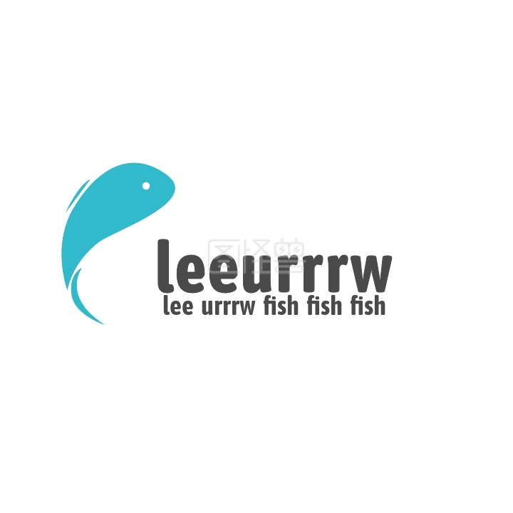 鱼类水族馆头像logo设计