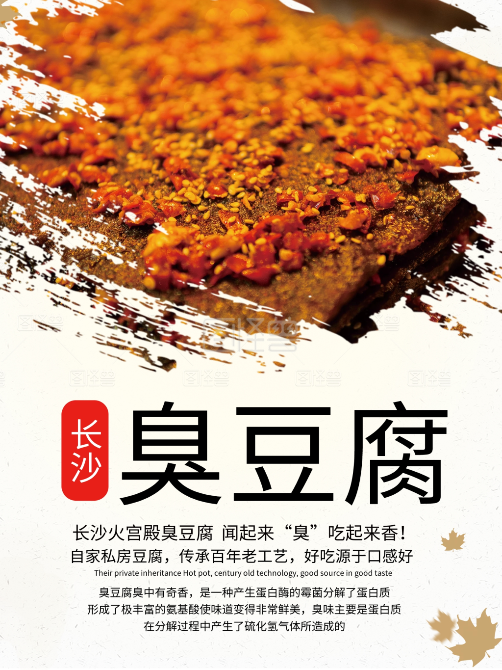 湖南长沙臭豆腐特产海报