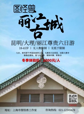西双版纳丽江古城旅游海报宣传旅行社