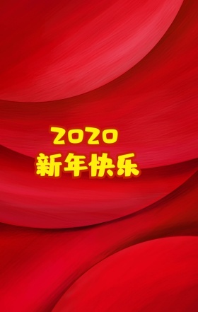 2019年日历猪年红色手机海报