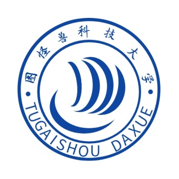 大学蓝色圆形校园科技节logo设计