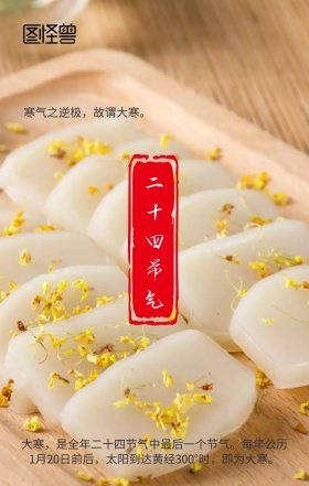 大寒节气手机海报