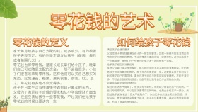 零花钱手抄报模板	