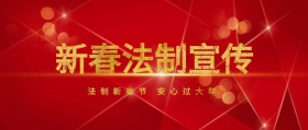 新春法制宣传安心过大年公众号封面