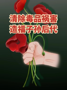 禁毒标语提示小标语