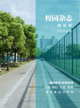 娱乐刊 校园杂志 2019年 图怪兽设计学院 最热新闻 紧跟舆情 大咖·网红·头条·榜单 校园报刊封面印刷海报