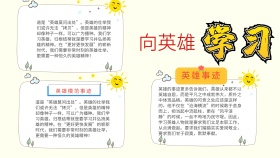 党建宣传一起向英雄们学习手抄报