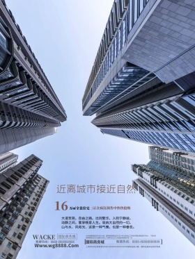 房地产海报高端时尚圆圈海景房海报