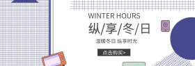 简约冬日家电促销banner