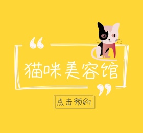 猫咪美容馆朋友圈封面图
