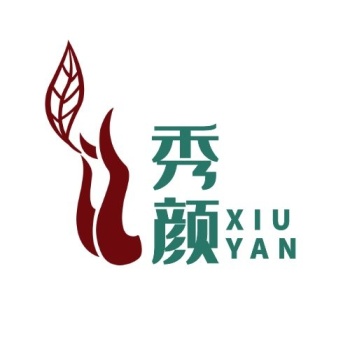 护肤品网店秀颜品牌logo