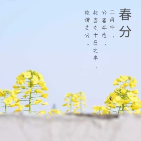 二十四节气春分由来诗词解说公众号配图