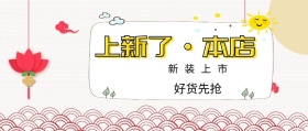 新装上市 好货先抢 上新了·本店 新春上新