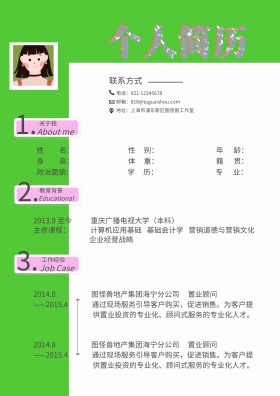 2019个人应聘简历表格