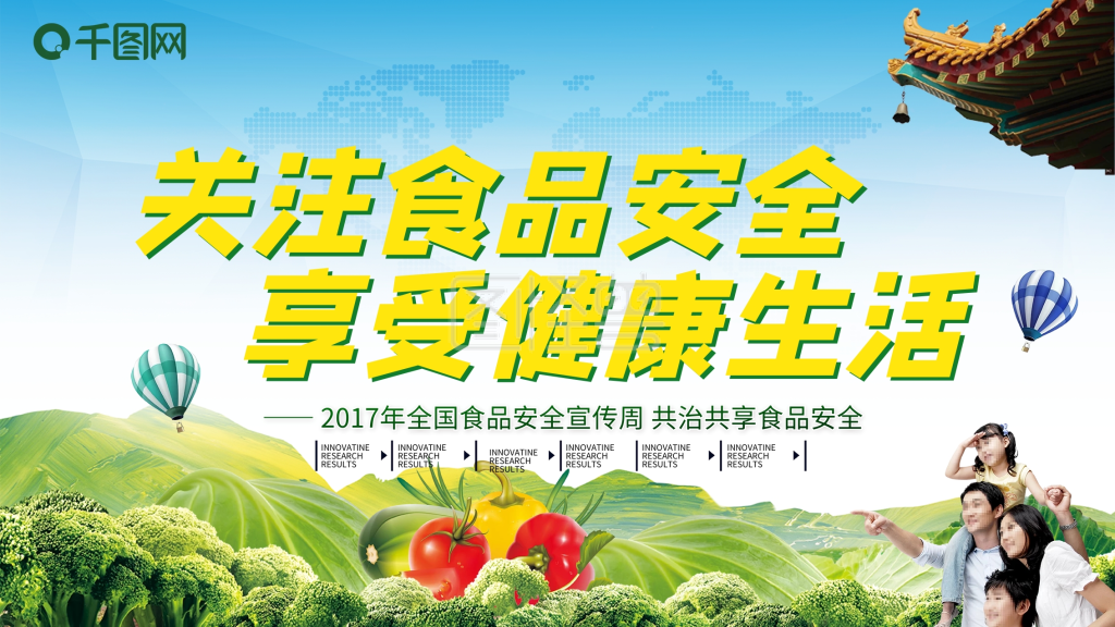 食品安全周-食品安全食品安全周食品安全宣传展板设计在线图片制作-图