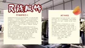 民族服饰卡通手抄报