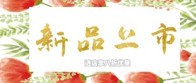 新品上市白色梦幻公众号封面