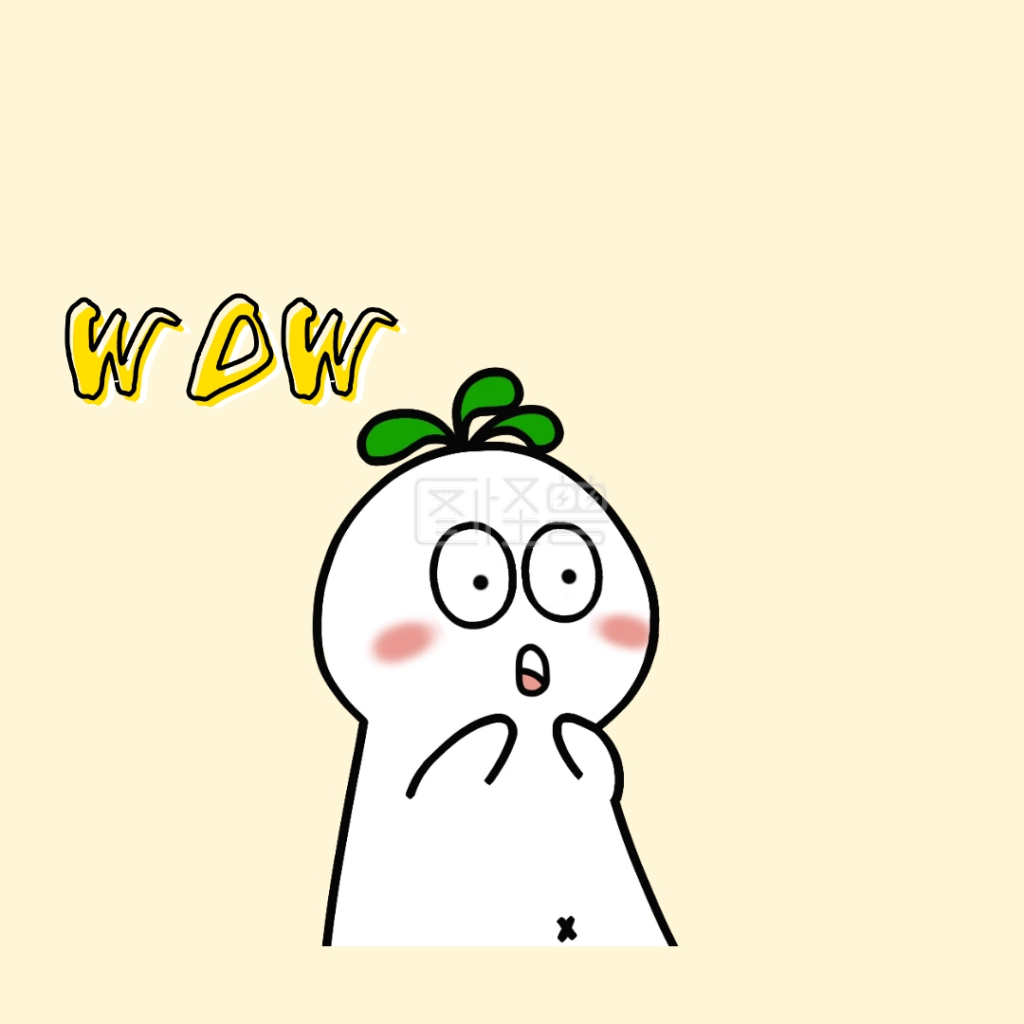 黄色哇哦卡通表情包
