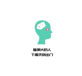 脑洞大等于脑进水朋友圈封面
