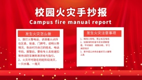 校园火灾手抄报通用宣传