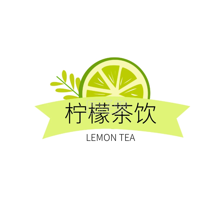 柠檬茶饮饮品创意logo设计