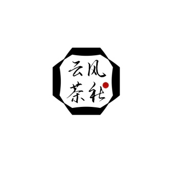 创意黑色古风大气茶馆logo标志