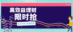 高收益收益投资理财限时抢购banner图片