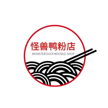 餐饮鸭粉店logo设计