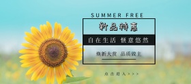 天猫粉丝节简约黑白女装淘宝banner