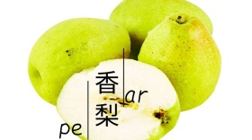 美味香梨宣传创意简约公众号封面模版