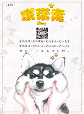 上海市宠物店带走宣传海报