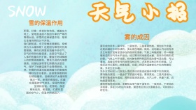 天气小报模板
