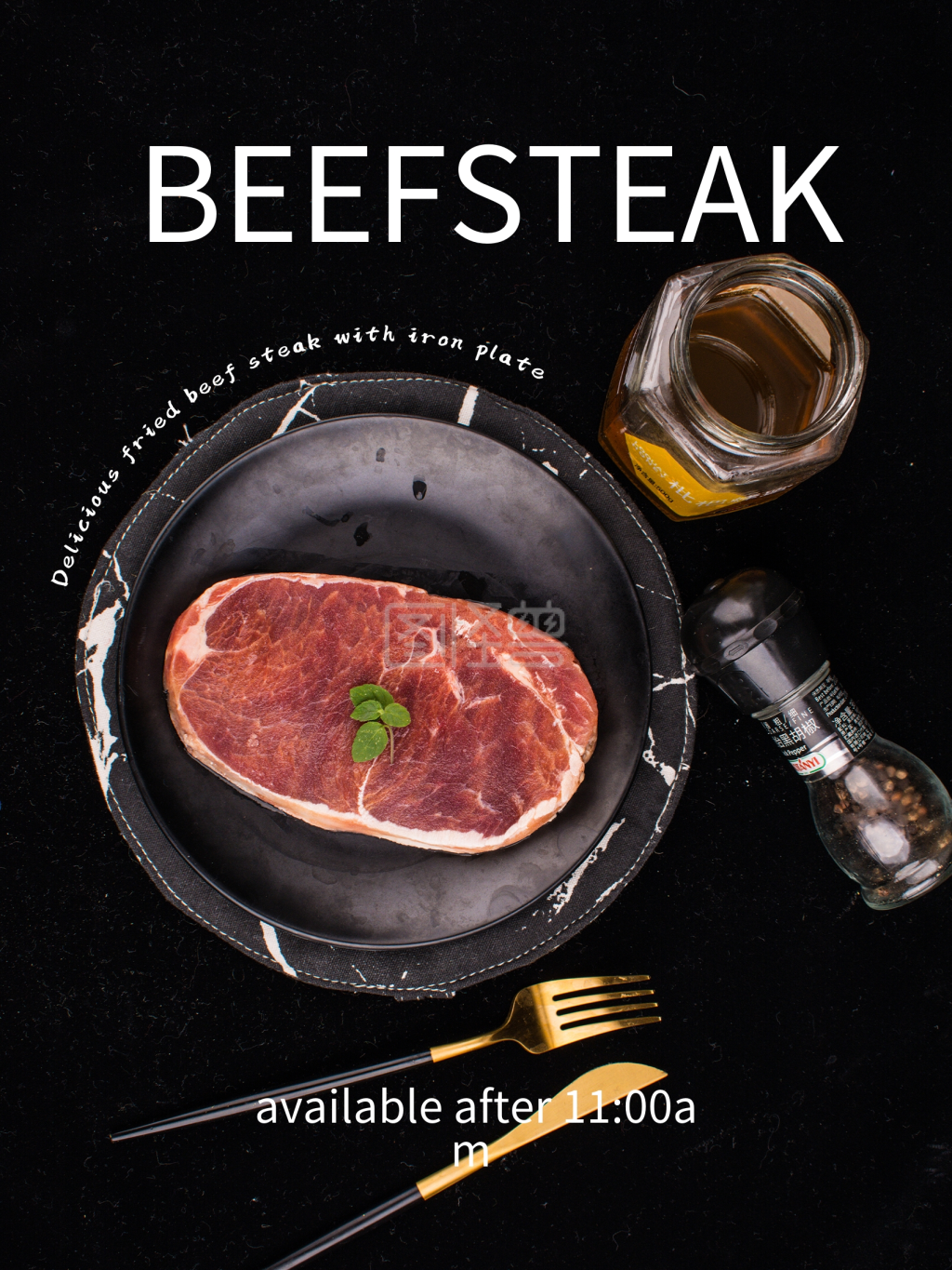 西餐厅室外宣传海报