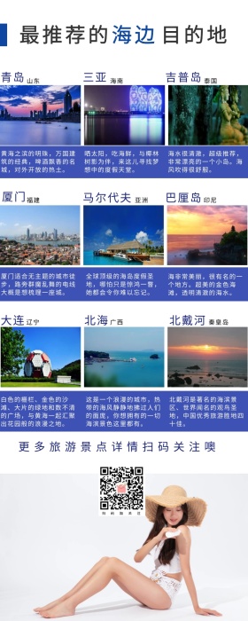 旅游攻略营销长图