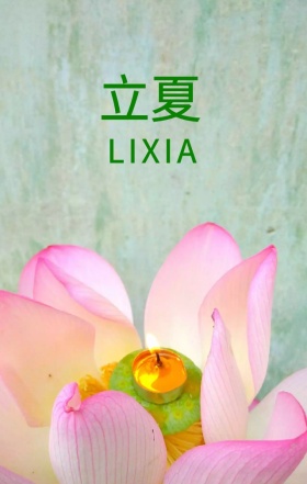 立夏古风文艺简约宣传海报