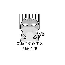 猫咪脑子进水表情包