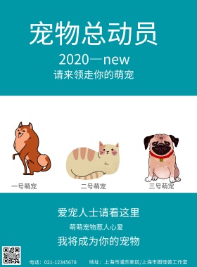 宠物销售海报
