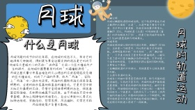 月球小报模板