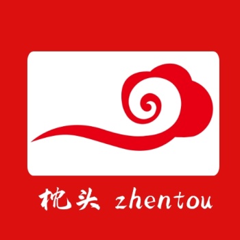 红色云朵logo设计枕头